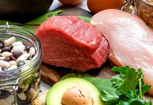 Beef, chicken, beans and avocado, natural sources of beta-alanine